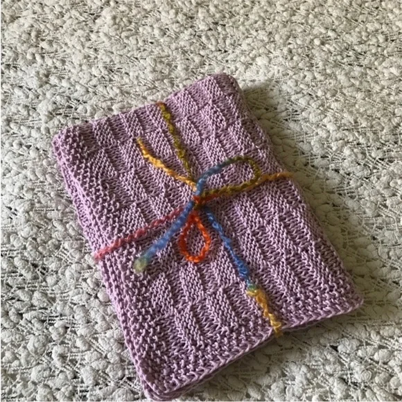 New Hand Knitted Pink Soft Cotton Baby Girl Blanket - Picture 2 of 8